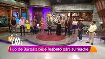 Hijo de Bárbara Torres pide respeto para su mamá tras ser eliminada