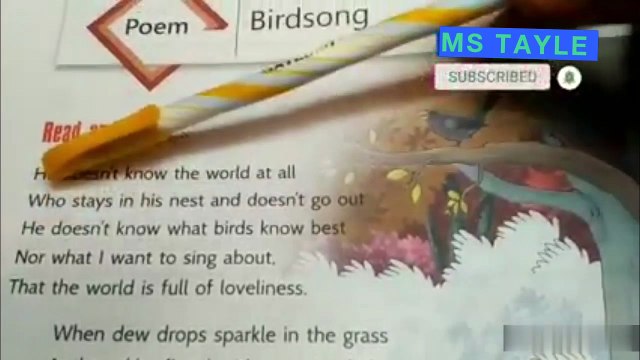 BIRDSONG Class 8(Poem 3) Roots And Wings| Roots and wings class 8 #class8 #english #rootsandwings by Ms Tayle