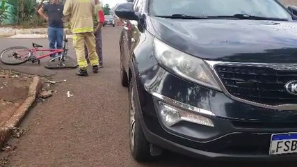 Ciclista fica ferido após se envolver em acidente de trânsito no bairro Morumbi