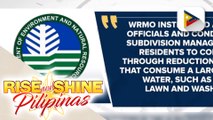 Guidelines sa pagtitipid ng tubig sa mga barangay, condominiums, at subdivisions sa Metro Manila, inilabas na