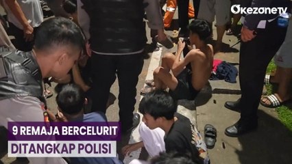 Hendak Serang Warga, 9 Remaja Bercelurit di Cempaka Putih Jakpus Ditangkap Polisi