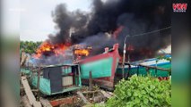 6 tàu cá bốc cháy ở Tiền Giang, ước tính thiệt hại hàng tỷ đồng