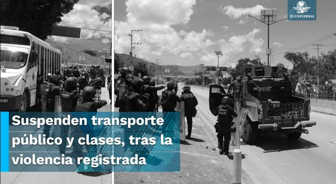 Con palos y piedras, presuntos transportistas se enfrentan a autoridades en Guerrero