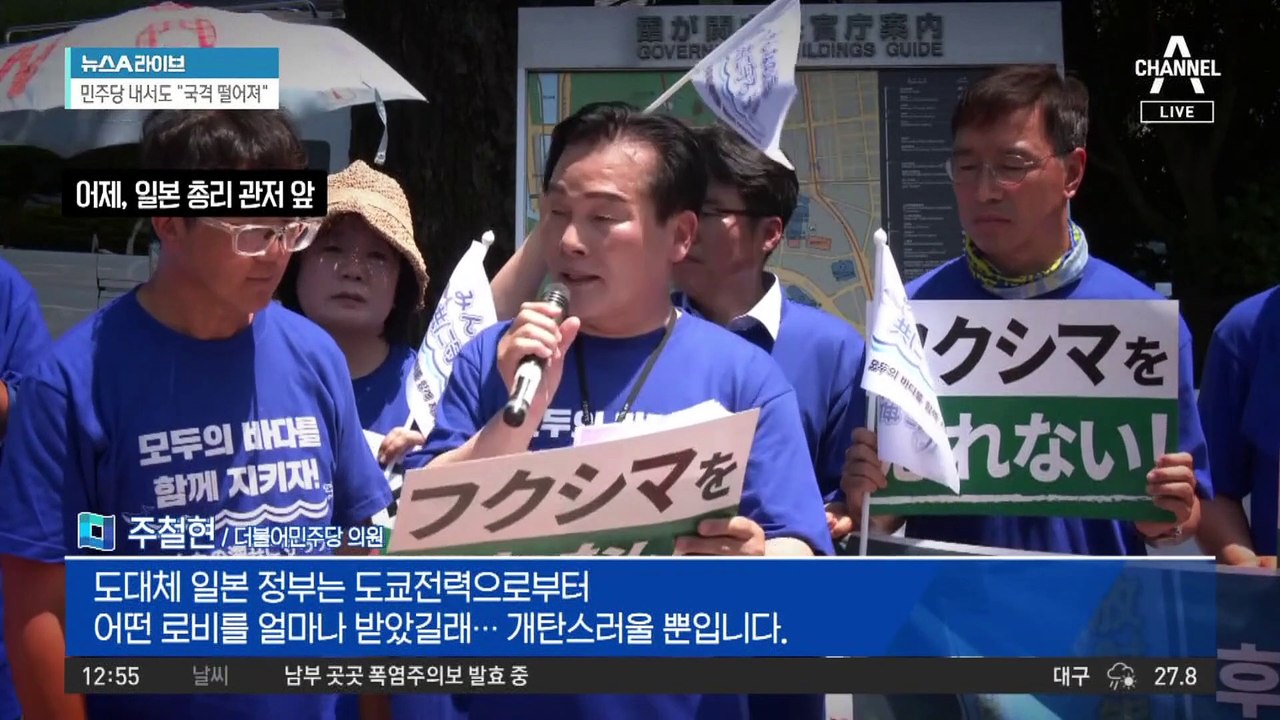 日 총리 관저 찾아간 野 의원들…‘오염수 저지’ 총공세