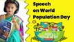 population day par speech, population day per speech bacchon ke liye, population day par speech