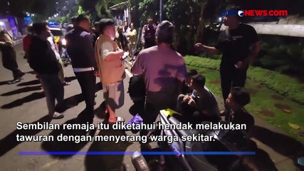 9 Remaja Bercelurit di Cempaka Putih Jakpus Ditangkap Polisi, Diduga Hendak Serang Warga