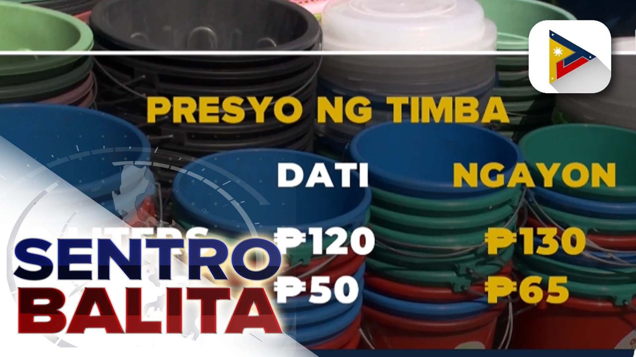 Presyo ng mga timba at drum, tumaas dahil sa malaking demand bunsod ng ...