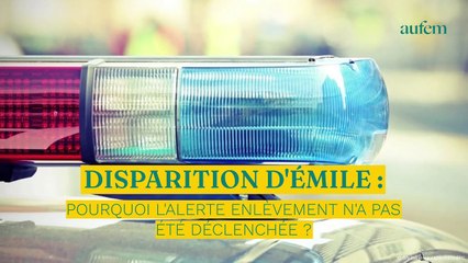 Disparition d'Emile : pourquoi l'alerte enlèvement n'a pas été déclenchée ?