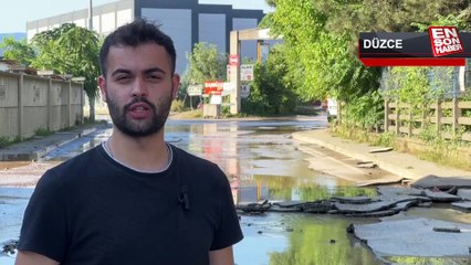 Sel suları asfaltı yerinden söktü