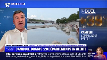 Canicule: "Certains se laissent plutôt aller, s'isolent facilement" explique le président du Conseil départemental du Rhône