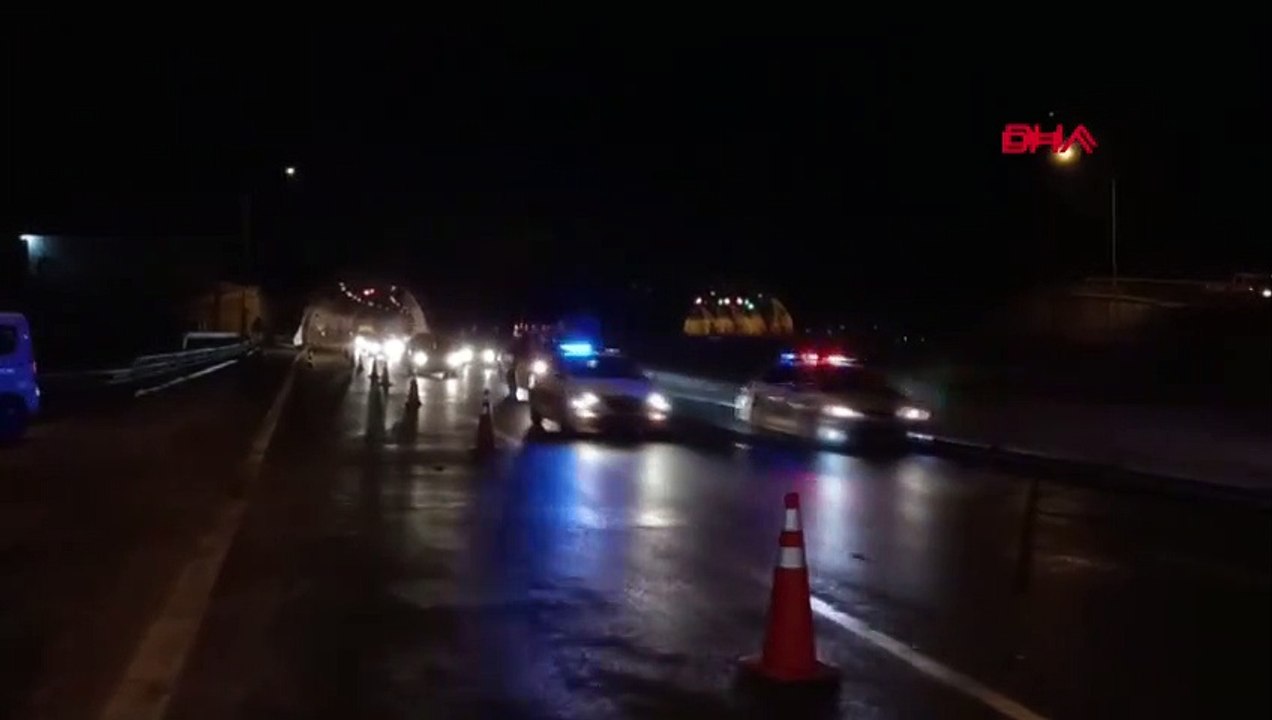 Les travaux ont commencé pour enlever les sols flottants à la sortie du tunnel du mont Bolu