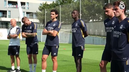 Arda Güler'in ilk antrenmanından görüntüler: Ancelotti'den yakın takip