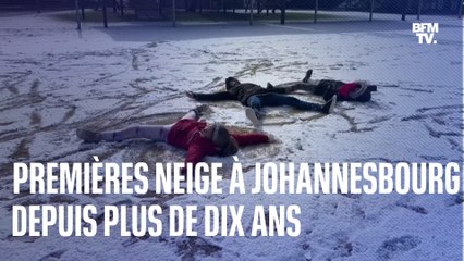 "C'est merveilleux, le temps est si beau" : à Johannesbourg, les habitants émerveillés par la neige
