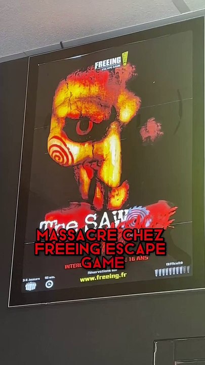 Un escape game estampillé « Saw » le film d’horreur qui nous a tous traumatisé   Direction Freeing Escape Game à 45 mn de Paris
