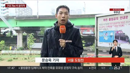 서울 도림천 가로등까지 잠겨…수도권 비피해 우려