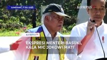 Ekspresi Menteri PUPR Basuki Saat Mic Presiden Jokowi Mati di Peresmian Tol Cisumdawu