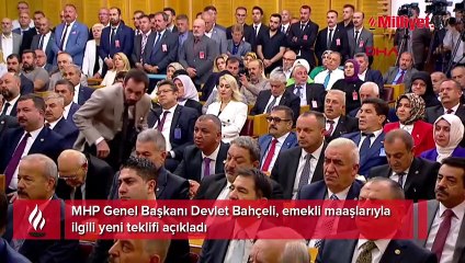 Bahçeli'den emekli maaşlarıyla ilgili yeni teklif
