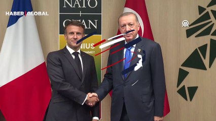 Erdoğan, Fransa Cumhurbaşkanı Macron ile görüştü