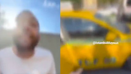 Yolu uzatan taksici erkek, kadın yolcuyu tehdit etti: Seni öldürürüm, bin şu arabaya