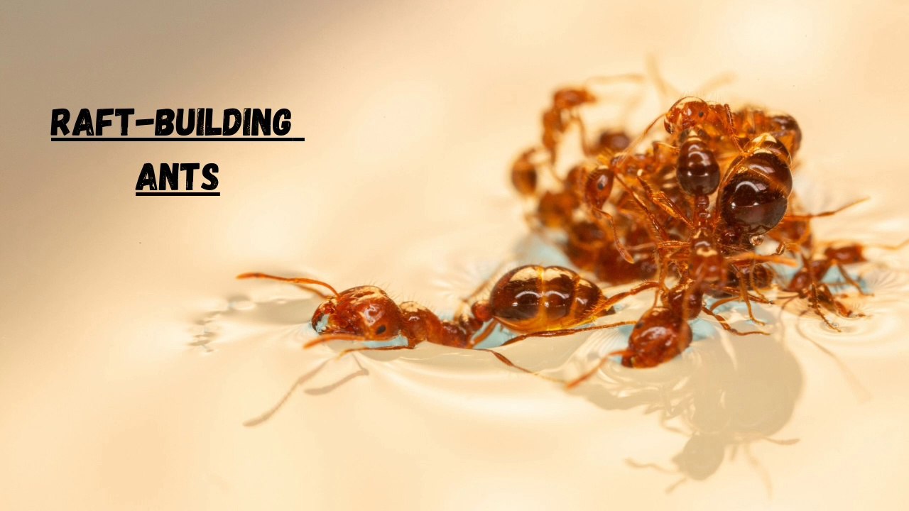 Raft-building Ants