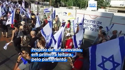 Israelitas bloqueiam estradas contra reforma do sistema judicial