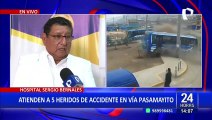 Accidente en “Pasamayito”: Tres adultos y dos niños siguen hospitalizados en emergencia