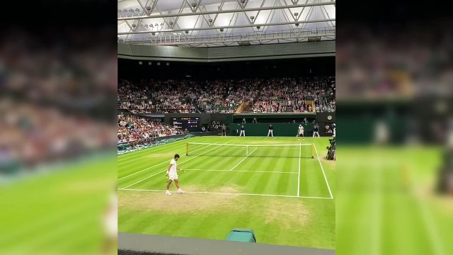 Inside Wimbledon: Carlos Alcaraz match winning point against Matteo Berrettini