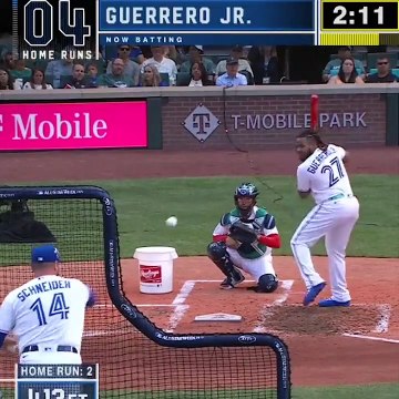Video del momento en que Vladimir Guerrero Jr. gana el Derby de Jonrones