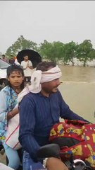 सूखा रहा शहर, पानी के बहाव से ऊनी के निकट एनएच 27 बाधित