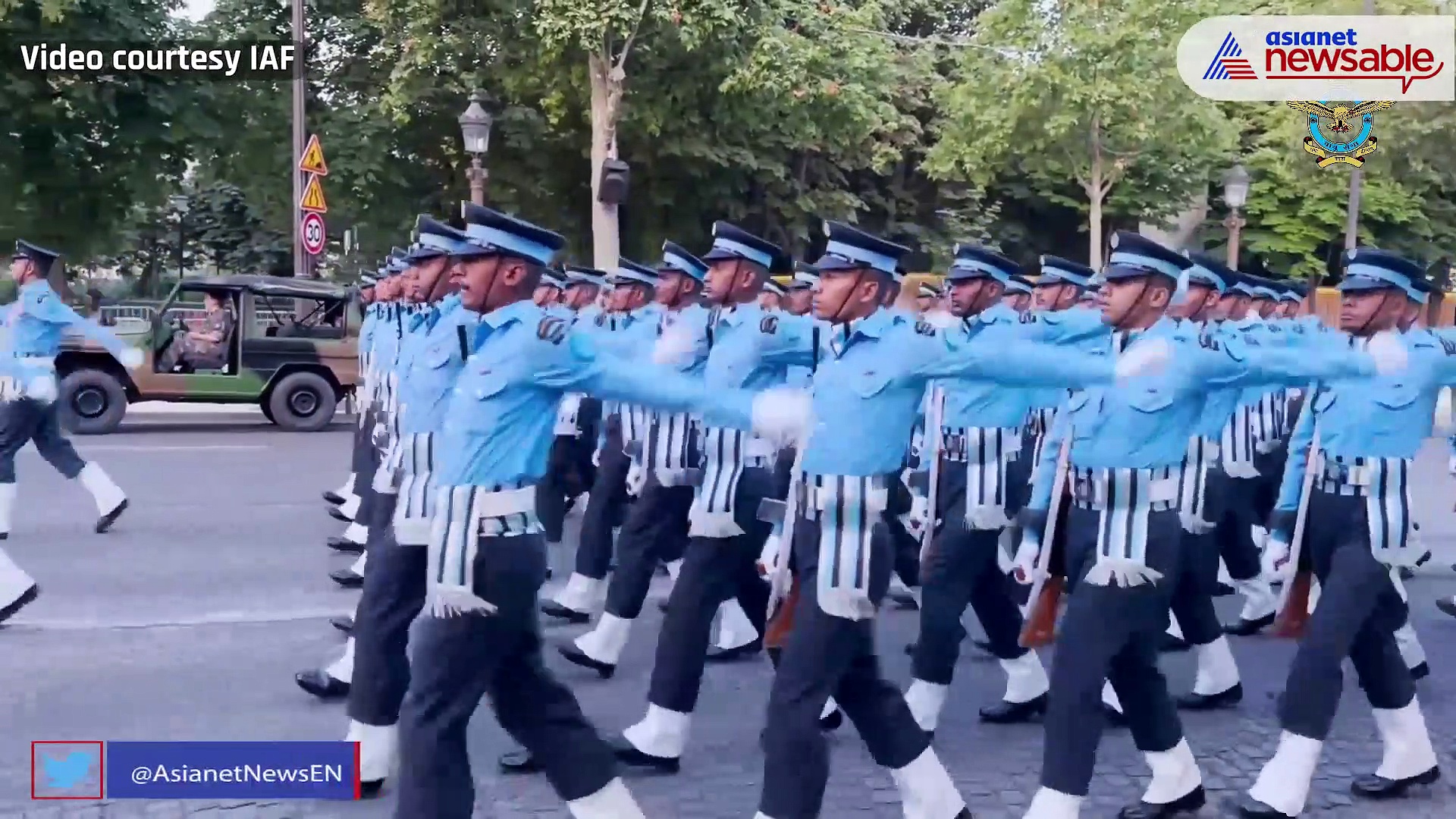 IAF contingent marches on France's Avenues des Champs Elysées ahead of Bastille Day (WATCH)