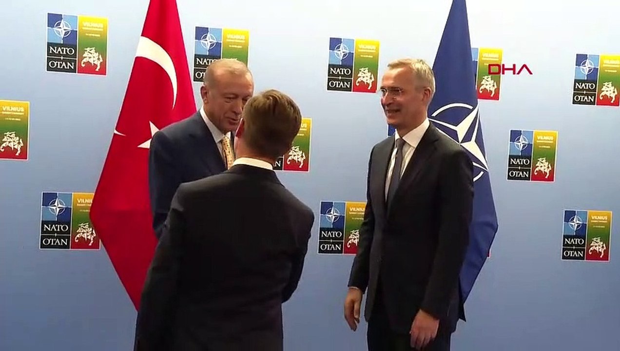 Präsident Erdoğan traf sich mit dem schwedischen Premierminister und dem NATO-Generalsekretär