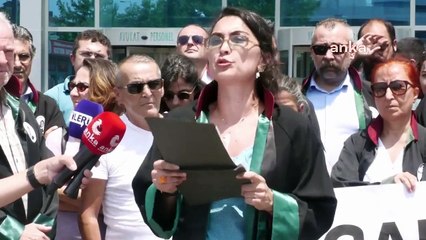 Avukatlardan Can Atalay için Kartal Adliyesi önünde eylem: Can Atalay'a özgürlük istiyoruz