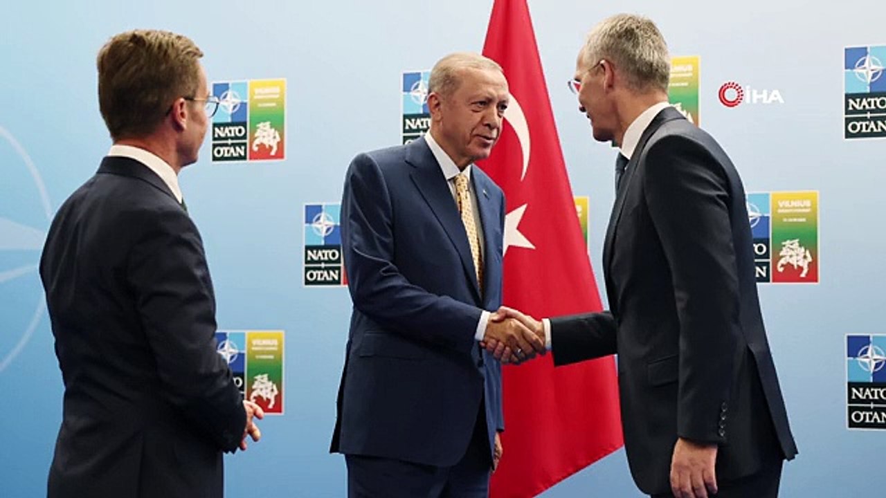 Erdogan traf sich in Litauen mit Stoltenberg und Kristtersson