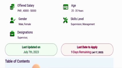 Sindh Child Labor Survey Jobs 2023 | Today All Jobs Update