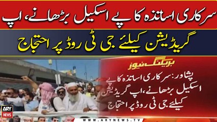 Government teachers protest over low pay & upgradation