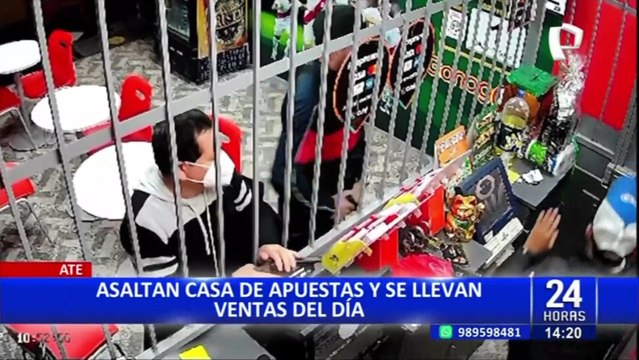 Ate: Delincuentes asaltan casa de apuestas y se llevan las ganancias del día