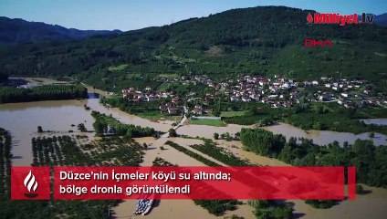 Düzce'nin 400 haneli İçmeler köyü sular altında! Köylüler tahliye edildi