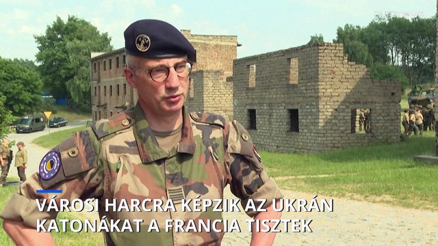 Városi harcra képzik francia tisztek az ukrán katonákat egy titkos lengyel támaszponton