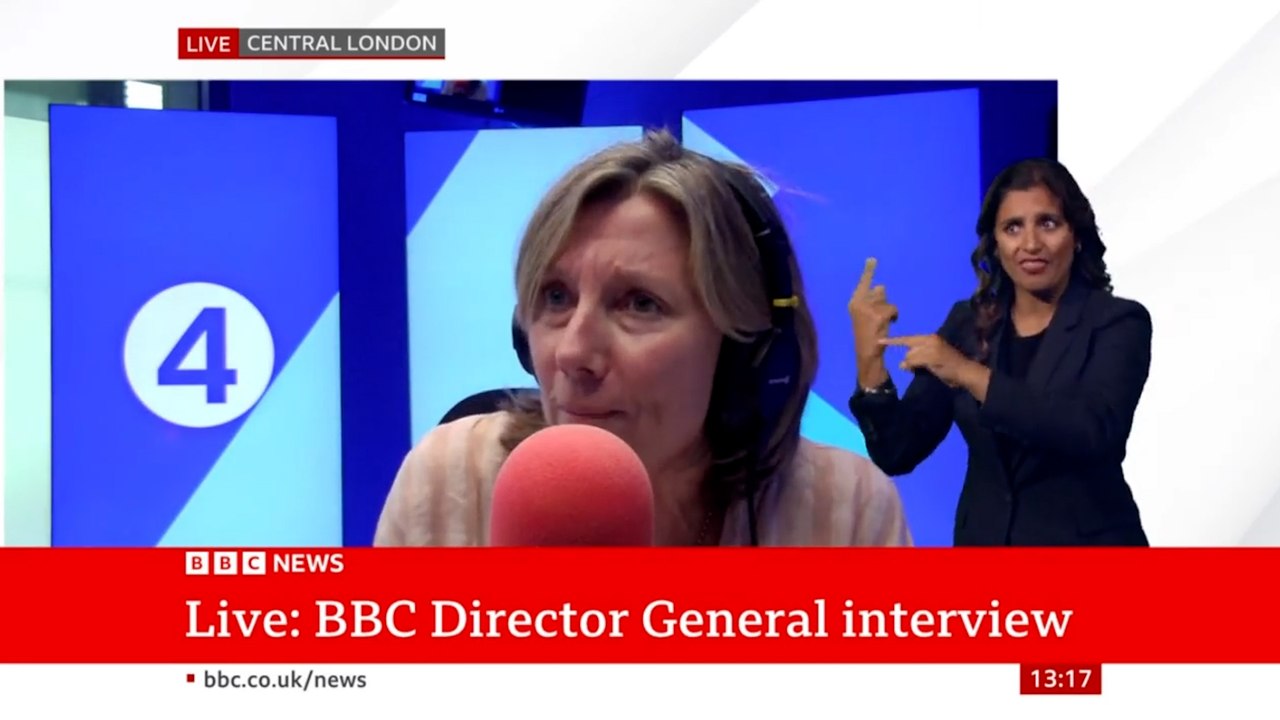 ‘Everyone in this building knows who it is’: Moment presenter grills BBC boss about presenter scandal