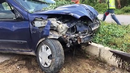 Otomobil Takla Atarak Karşı Şeride Geçti: 1 Yaralı