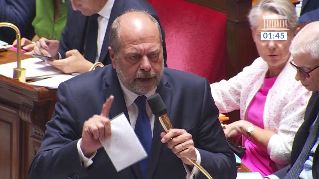 Éric Dupond-Moretti en réponse à un député RN: Moi, je ne déteste pas la police, j'aime la police