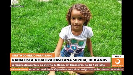 “A família está desesperada”, diz radialista sobre Caso Ana Sophia, em Bananeiras, no Brejo paraibano