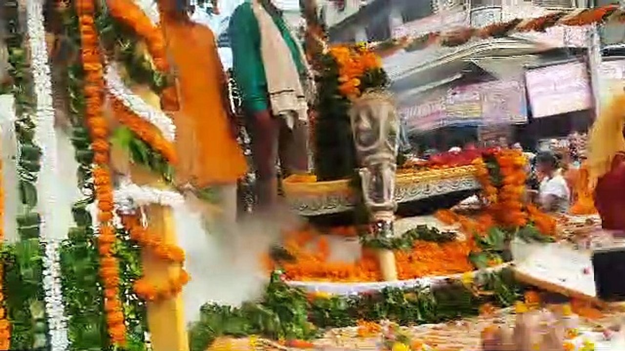 सावन में ​शिवमय हुई अलवर नगरी, भक्तों को दर्शन देने मंदिर से बाहर आए भोलेनाथ , देखे वीडियो