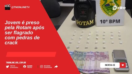 Jovem é preso pela Rotam após ser flagrado com pedras de crack