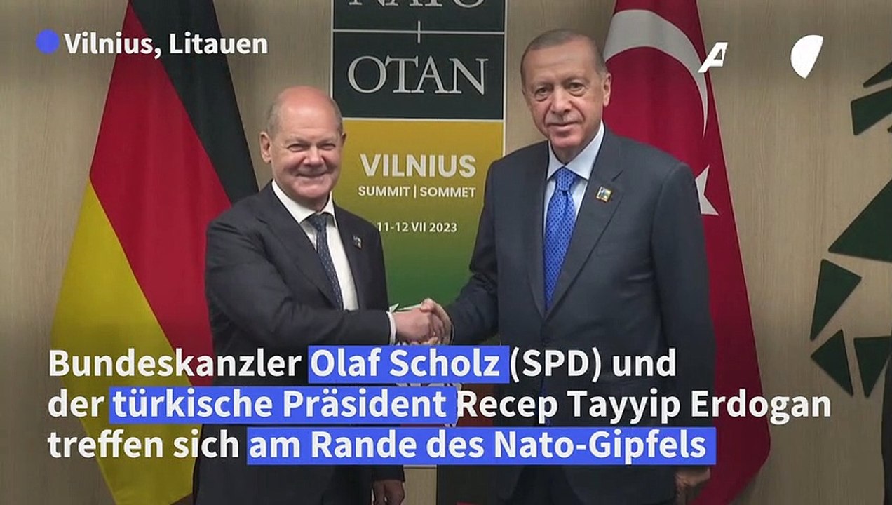Scholz trifft Erdogan in Vilnius