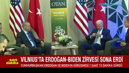Erdoğan-Biden görüşmesi sona erdi