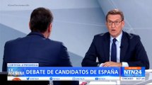 Acalorado debate entre Pedro Sánchez y Alberto Núñez Feijóo de cara a las elecciones generales en España