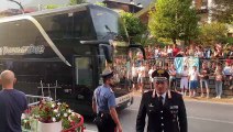 La Lazio arriva ad Auronzo di Cadore: le immagini
