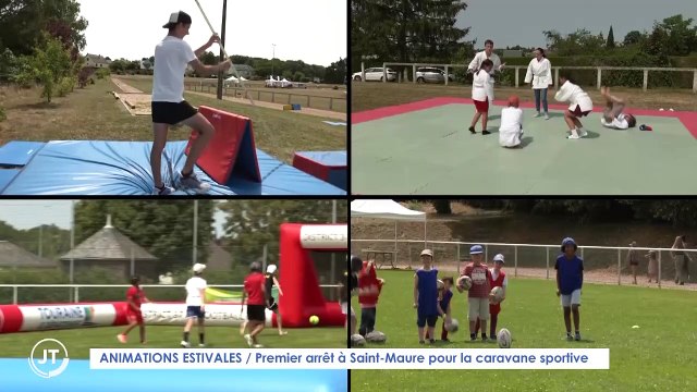 ANIMATIONS ESTIVALES / Premier arrêt à Saint-Maure pour la caravane sportive