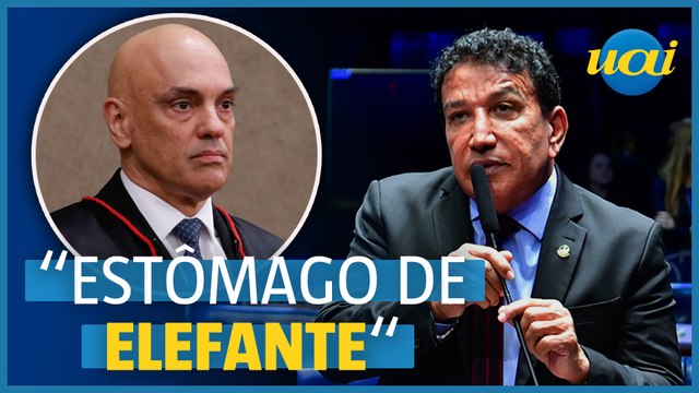Senador diz que Alexandre de Morais tem 'estômago de elefante'